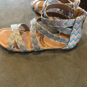 Girls wrap sandals